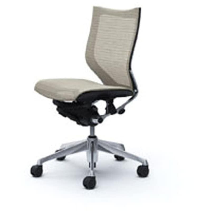 CP33AR-FEH3 オフィスシーティング バロン 肘無 ローバック 背スタンダードメッシュ オカムラ(岡村製作所) ホワイト色   CP33AR-FEH3