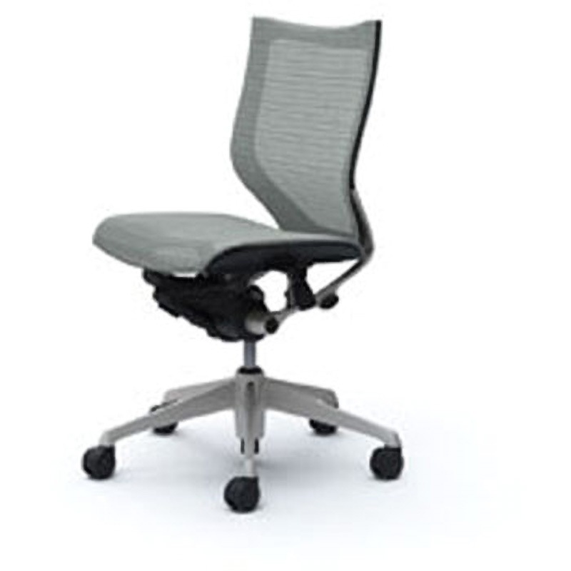 CP33CR-FDH3 オフィスシーティング バロン 肘無 ローバック 背スタンダードメッシュ オカムラ(岡村製作所) ライトグレー色   CP33CR-FDH3