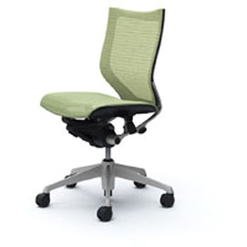 CP33CR-FEH6 オフィスシーティング バロン 肘無 ローバック 背スタンダードメッシュ オカムラ(岡村製作所) ピスタチオグリーン色   CP33CR-FEH6
