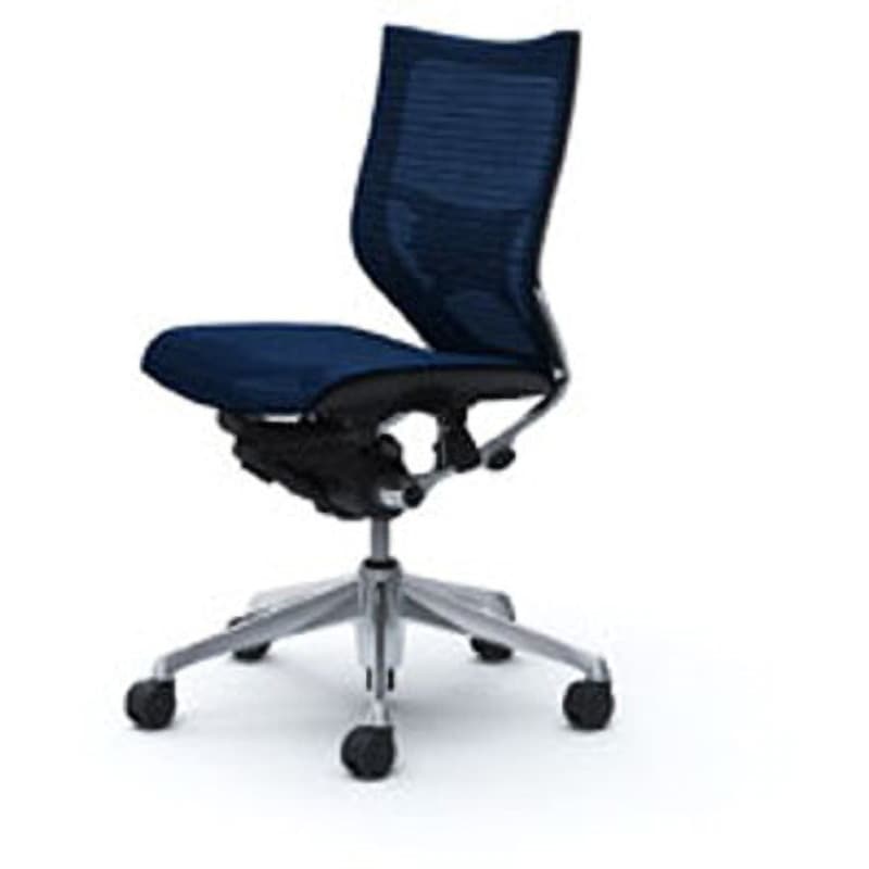 CP33AS-FDH4 オフィスシーティング バロン 肘無 ローバック 背スタンダードメッシュ オカムラ(岡村製作所) ダークブルー色   CP33AS-FDH4