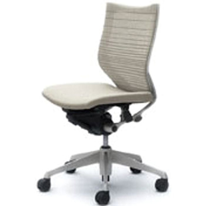 CP33DW-FGR2 オフィスシーティング バロン 肘無 ローバック 背グラデーションサポートメッシュ オカムラ(岡村製作所) ホワイト色   CP33DW-FGR2