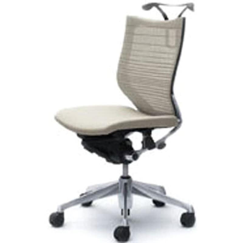 CP34BR-FGR2 オフィスシーティング バロン 肘無 ローバック 背グラデーションサポートメッシュ オカムラ(岡村製作所) ホワイト色   CP34BR-FGR2