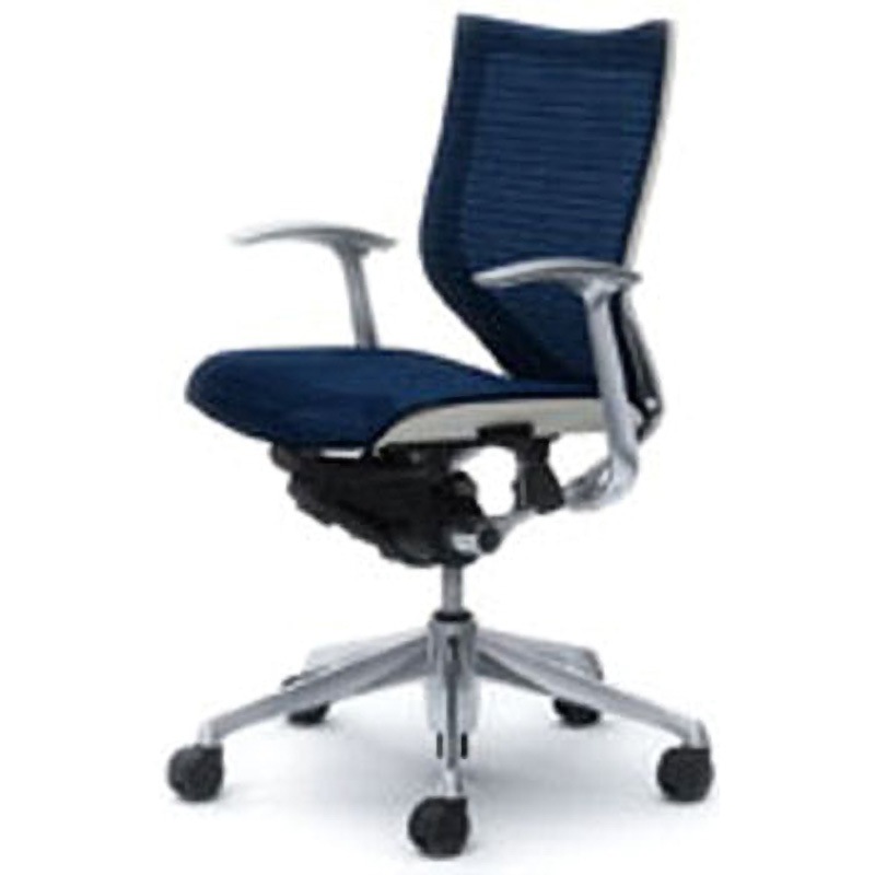 CP43AW-FDH4 オフィスシーティング バロン 固定肘 ローバック 背スタンダードメッシュ オカムラ(岡村製作所) 肘掛あり ダークブルー色   CP43AW-FDH4 98,890円