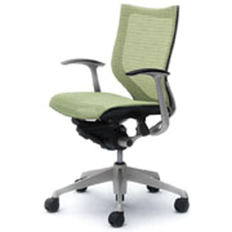 CP43CR-FEH6 オフィスシーティング バロン 固定肘 ローバック 背スタンダードメッシュ オカムラ(岡村製作所) 肘掛あり ピスタチオグリーン色   CP43CR-FEH6 87,890円