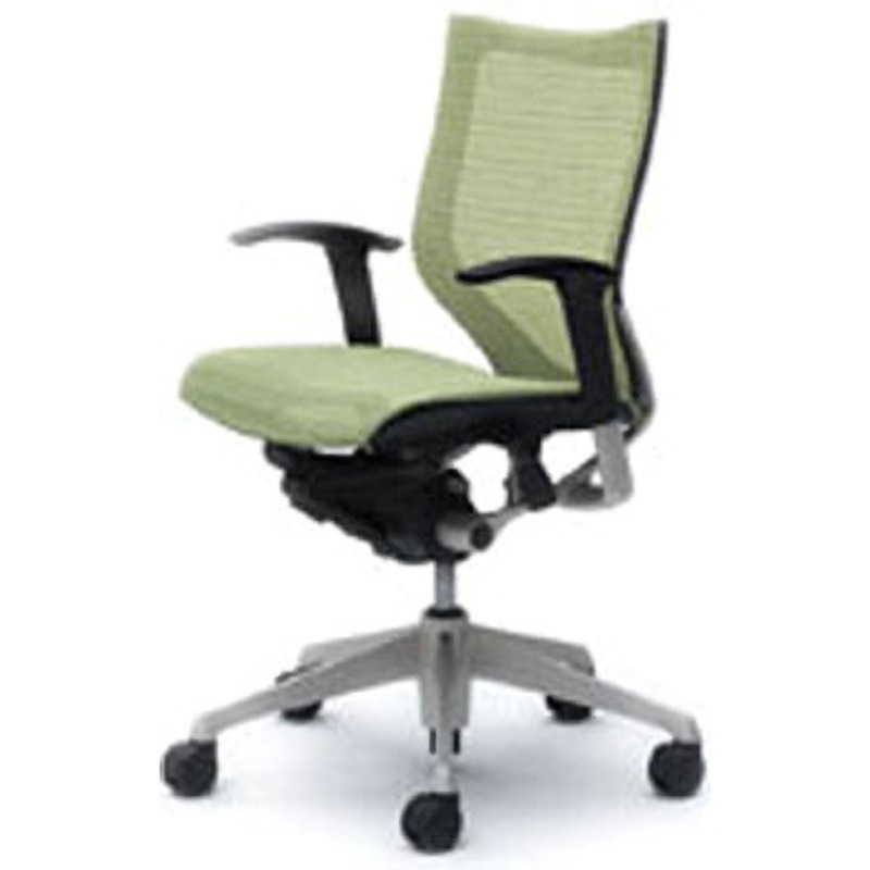 CP83CR-FEH6 オフィスシーティング バロン 可動肘 ローバック 背スタンダードメッシュ オカムラ(岡村製作所) 肘掛あり 材質アルミダイキャスト脚 シルバー ハンガーなし   CP83CR-FEH6