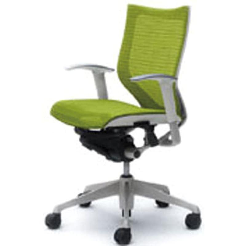 CP83CW-FDH6 オフィスシーティング バロン 可動肘 ローバック 背スタンダードメッシュ オカムラ(岡村製作所) 肘掛あり 材質アルミダイキャスト脚 シルバー ハンガーなし   CP83CW-FDH6