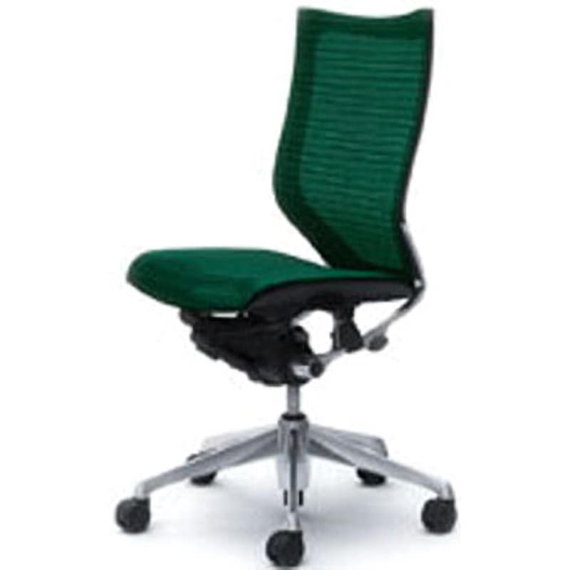 CP35AR-FEH5 オフィスシーティング バロン 肘無 ハイバック 背スタンダードメッシュ オカムラ(岡村製作所) ダークグリーン色   CP35AR-FEH5
