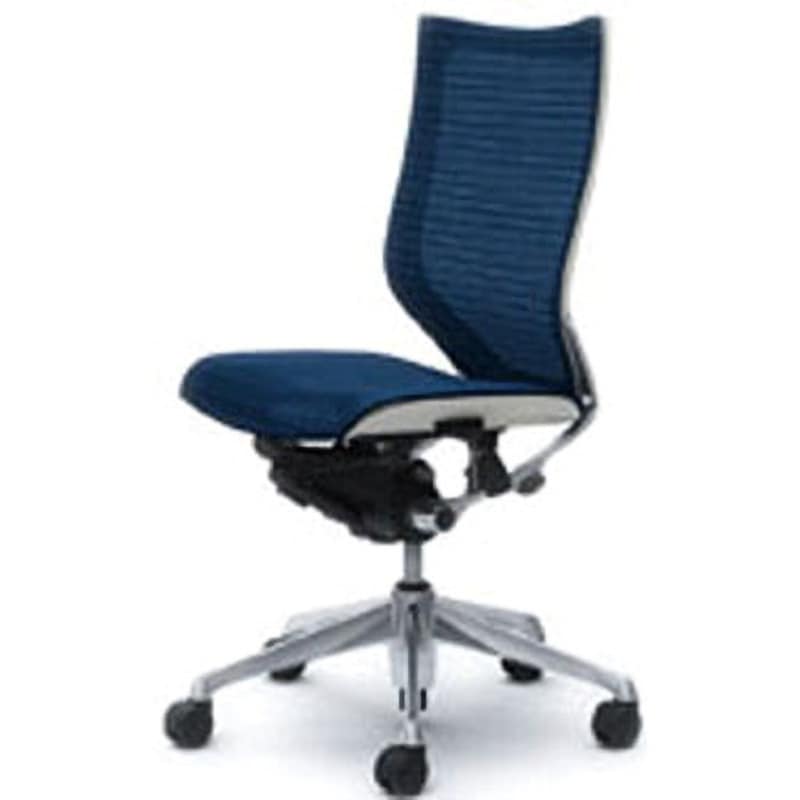 CP35AW-FEH4 オフィスシーティング バロン 肘無 ハイバック 背スタンダードメッシュ オカムラ(岡村製作所) ミディアムブルー色   CP35AW-FEH4