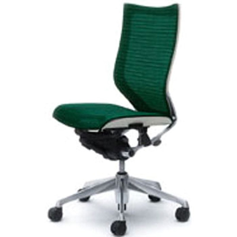 CP35AW-FEH5 オフィスシーティング バロン 肘無 ハイバック 背スタンダードメッシュ オカムラ(岡村製作所) ダークグリーン色   CP35AW-FEH5