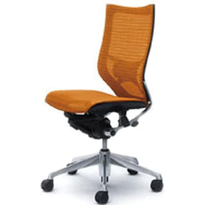 CP35AS-FDH8 オフィスシーティング バロン 肘無 ハイバック 背スタンダードメッシュ オカムラ(岡村製作所) オレンジ色   CP35AS-FDH8