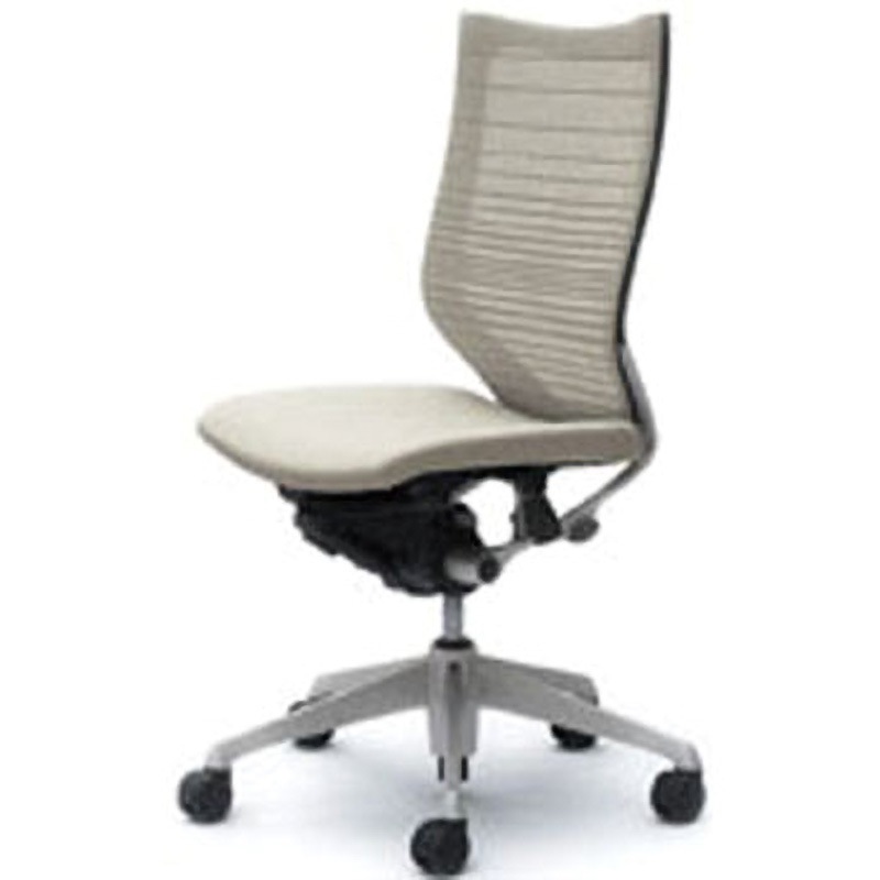 CP35DR-FGR2 オフィスシーティング バロン 肘無 ハイバック 背グラデーションサポートメッシュ オカムラ(岡村製作所) ホワイト色   CP35DR-FGR2