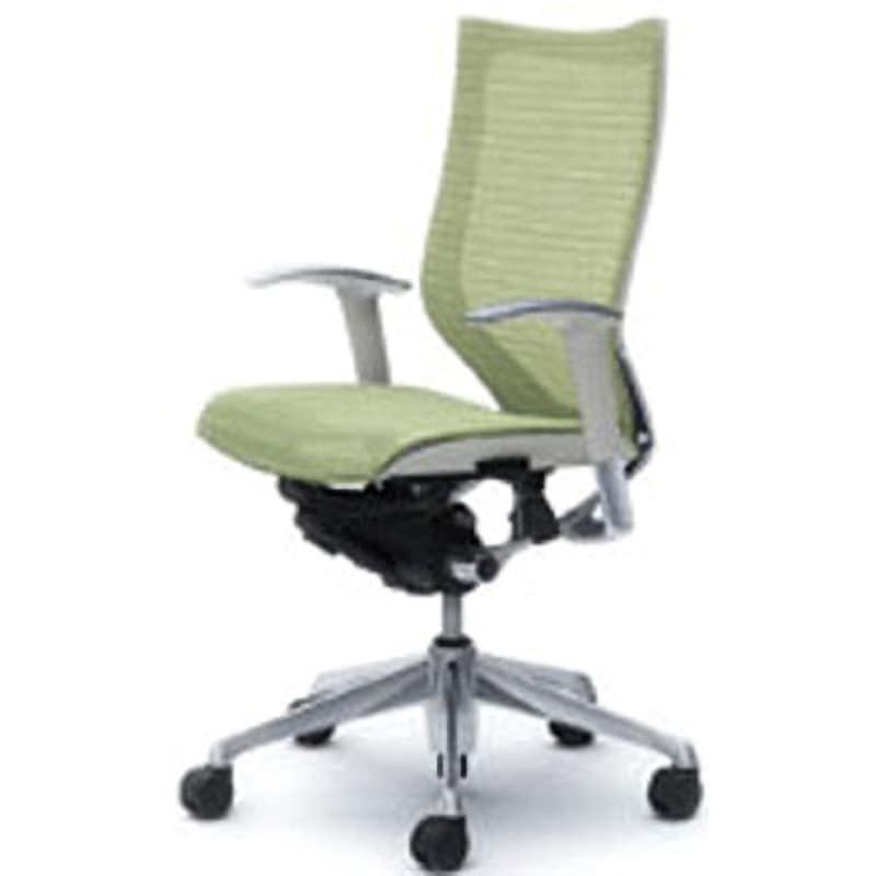 CP85AW-FEH6 オフィスシーティング バロン 可動肘 ハイバック 背スタンダードメッシュ オカムラ(岡村製作所) 肘掛あり ピスタチオグリーン色   CP85AW-FEH6 98,890円