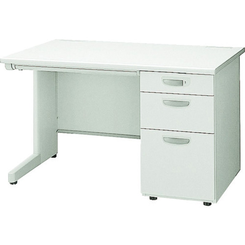 NED127B-AWH NEDシリーズ  片袖デスク(配送・組立サービス付き) ナイキ 天板厚さ30mm