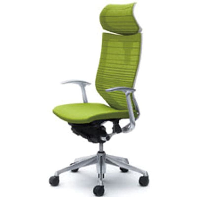 CP41BW-FGR5 オフィスシーティング バロン 固定肘 EXハイバック 可動ヘッドレスト 背グラデーションサポートメッシュ 1脚 オカムラ(岡村製作所) 【通販モノタロウ】