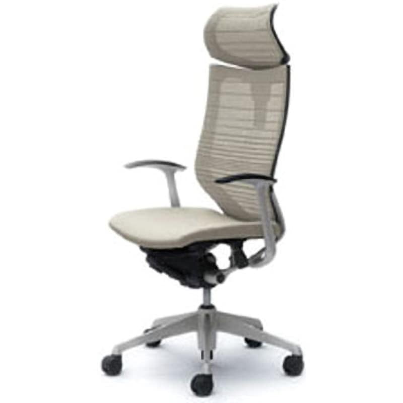 CP41DR-FGR2 オフィスシーティング バロン 固定肘 EXハイバック 可動ヘッドレスト 背グラデーションサポートメッシュ 1脚 オカムラ(岡村製作所) 【通販モノタロウ】