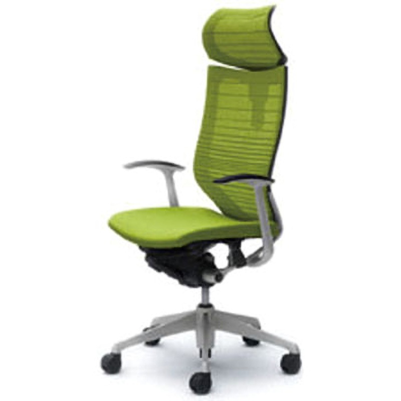 CP41DR-FGR5 オフィスシーティング バロン 固定肘 EXハイバック 可動ヘッドレスト 背グラデーションサポートメッシュ 1脚 オカムラ(岡村製作所) 【通販モノタロウ】