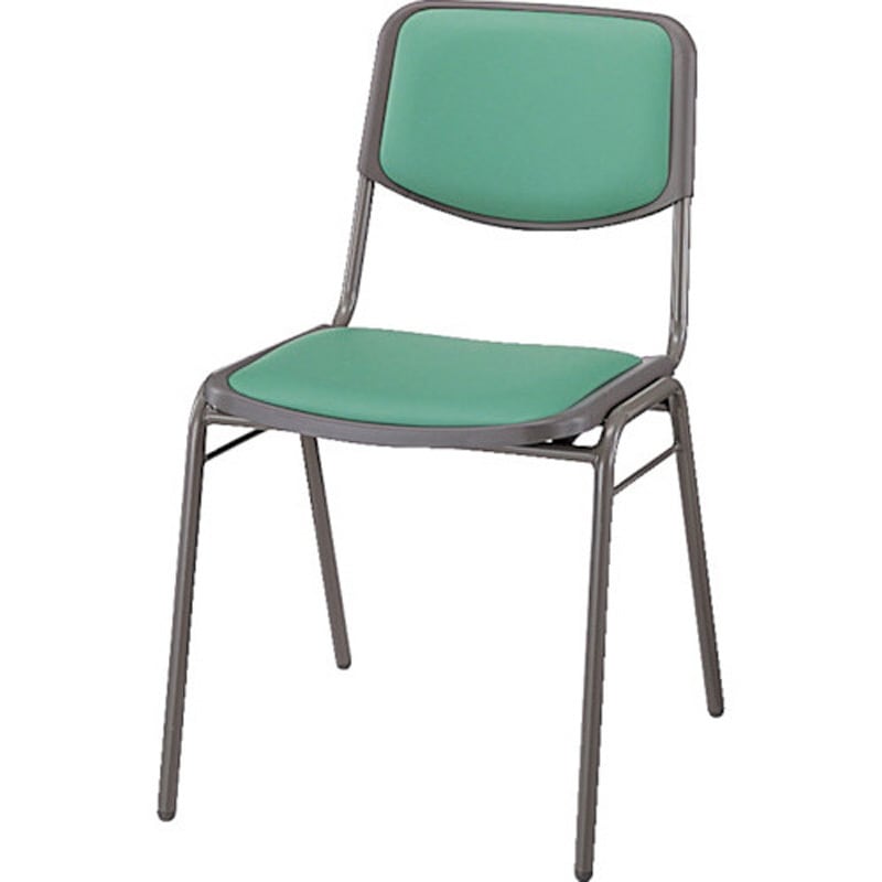 E100-LGR 会議用チェアー ナイキ ライトグリーン色 4本脚タイプ 質量4.8kg   E100-LGR 8,168円