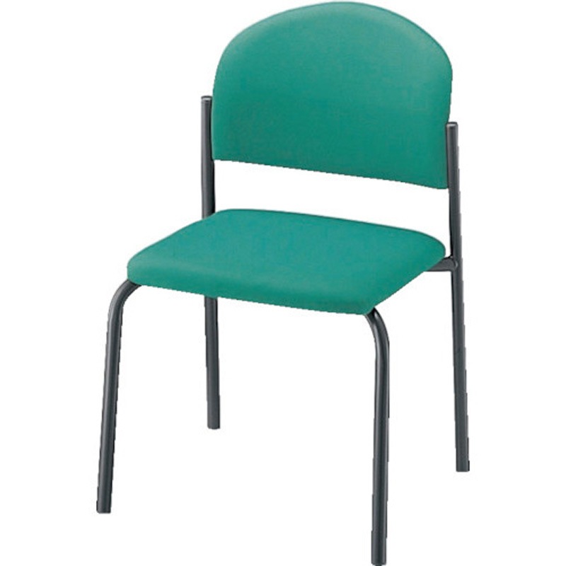 E163FB-LBL パイプチェアー ナイキ 布張り 脚の種類4本脚タイプ ライトブルー色 質量5.5kg