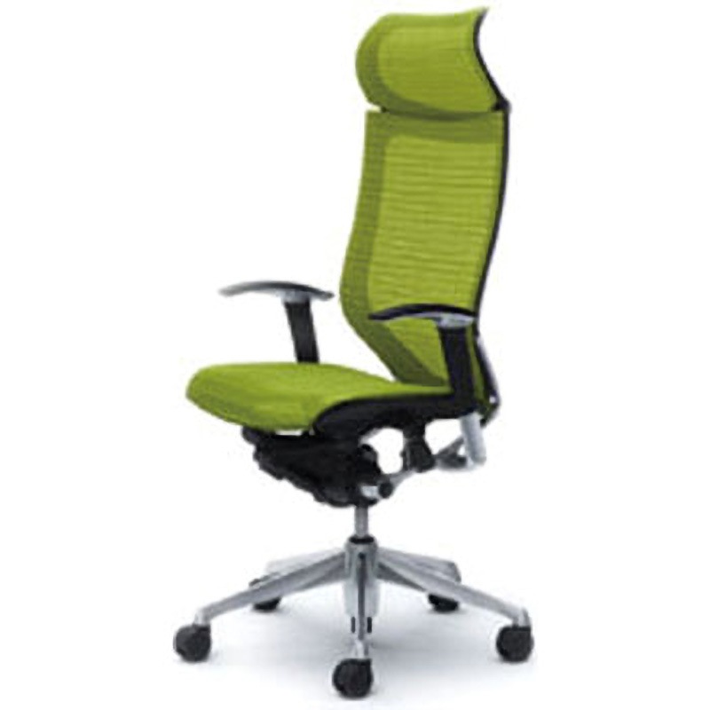 CP87AR-FDH6 オフィスシーティング バロン 可動肘 EXハイバック 固定ヘッドレスト 背スタンダードメッシュ 1脚 オカムラ(岡村製作所) 【通販モノタロウ】