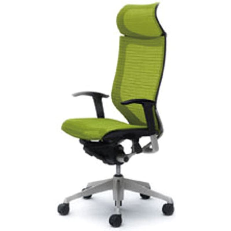 CP87CR-FDH6 オフィスシーティング バロン 可動肘 EXハイバック 固定ヘッドレスト 背スタンダードメッシュ 1脚 オカムラ(岡村製作所) 【通販モノタロウ】