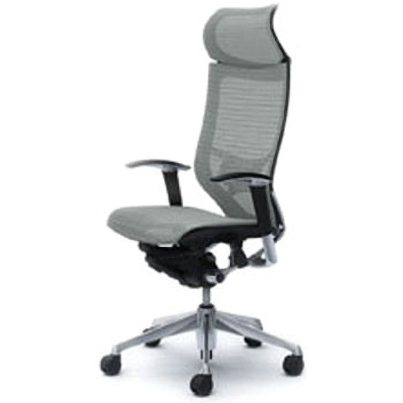 CP87AS-FDH3 オフィスシーティング バロン 可動肘 EXハイバック 固定ヘッドレスト 背スタンダードメッシュ 1脚 オカムラ(岡村製作所) 【通販モノタロウ】