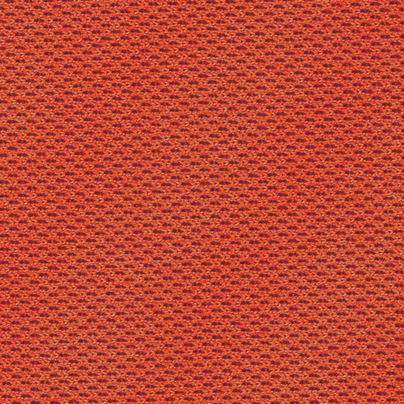 E415F-3-OR パイプチェアー ナイキ オレンジ色 PP樹脂成型品 布張り 質量4.3kg