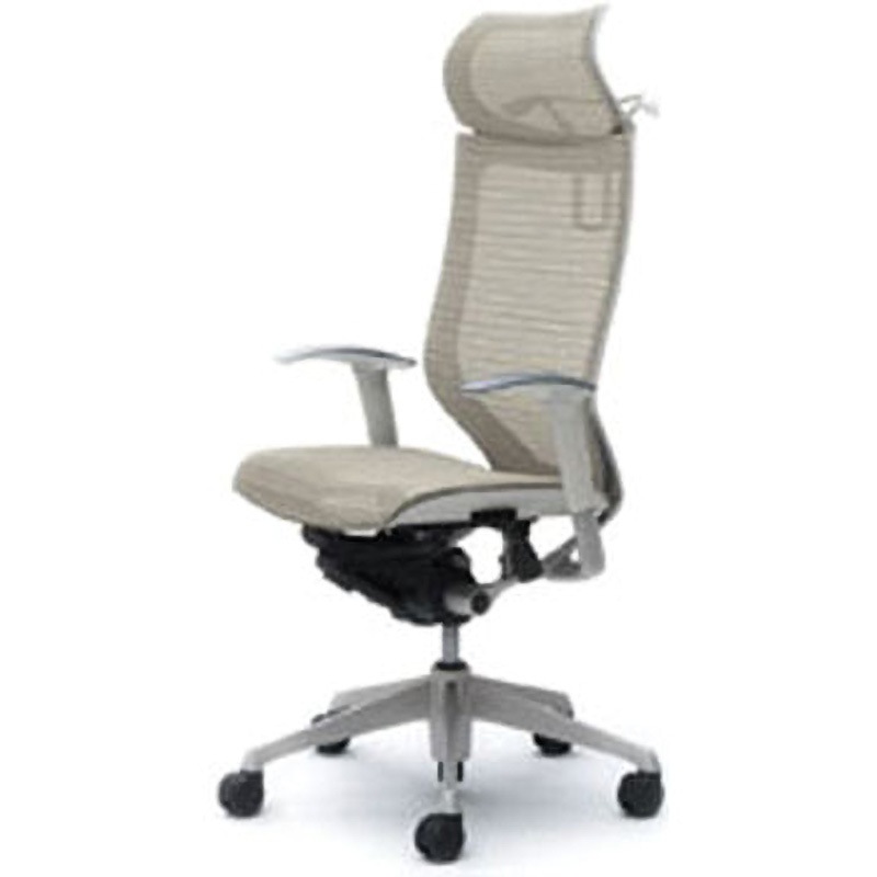 CP88CW-FEH3 オフィスシーティング バロン 可動肘 EXハイバック 固定ヘッドレスト 背スタンダードメッシュ 1脚 オカムラ(岡村製作所) 【通販モノタロウ】