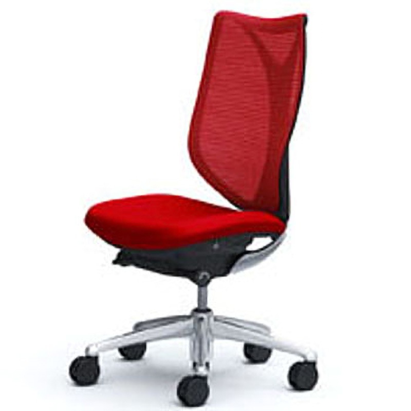 C833BR-FSY9 オフィスシーティング サブリナ スタンダード 肘無 ハイバック オカムラ(岡村製作所) メッシュタイプ キャスターあり 材質アルミ脚 ブラック レッド色 65,890円