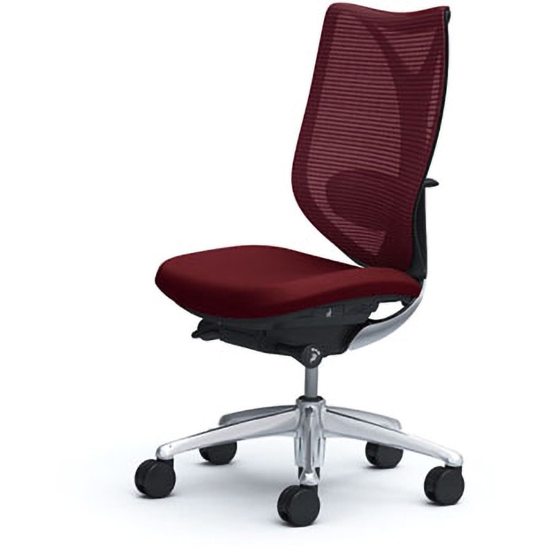 C833BX-FSY8 オフィスシーティング サブリナ スタンダード 肘無 ハイバック オカムラ(岡村製作所) メッシュタイプ キャスターあり 材質アルミ脚 ブラック