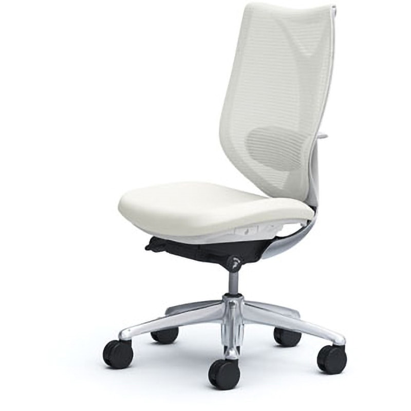 C833BY-FSY2 オフィスシーティング サブリナ スタンダード 肘無 ハイバック オカムラ(岡村製作所) メッシュタイプ キャスターあり 材質アルミ脚 ホワイト