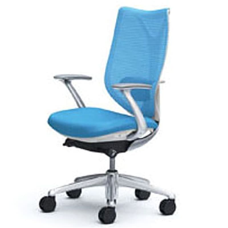 C843BY-FSY4 オフィスシーティング サブリナ スタンダード 固定肘 ハイバック オカムラ(岡村製作所) キャスターあり メッシュタイプ ホワイト   C843BY-FSY4