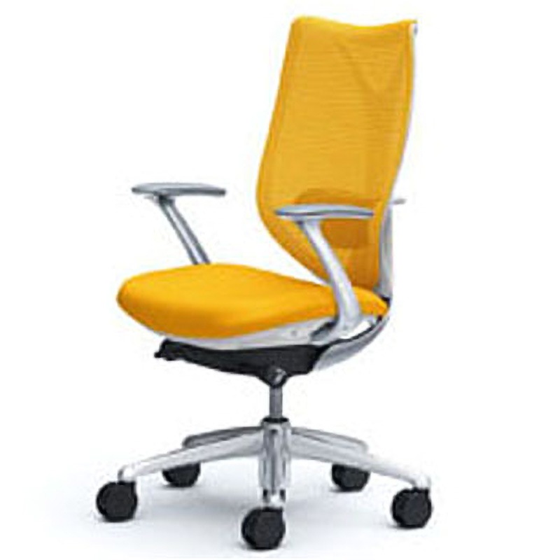 C843BY-FSY6 オフィスシーティング サブリナ スタンダード 固定肘 ハイバック オカムラ(岡村製作所) キャスターあり メッシュタイプ ホワイト   C843BY-FSY6