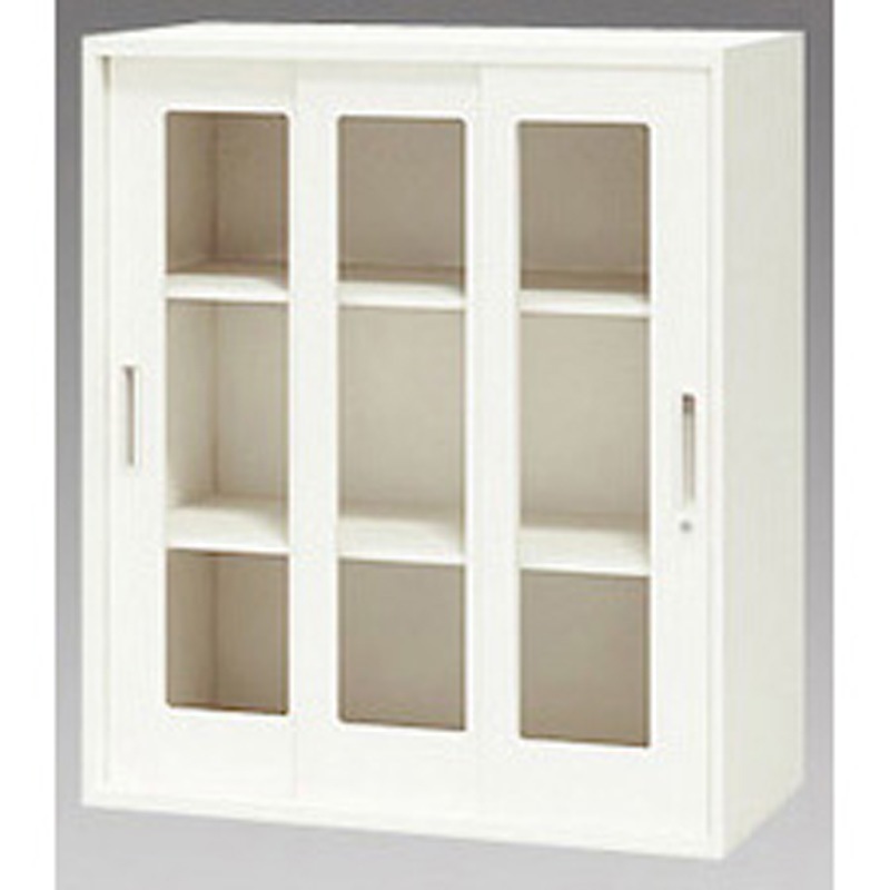 CW-0911HG3-WW ガラス引違い書庫 CW 1台 ナイキ 【通販モノタロウ】