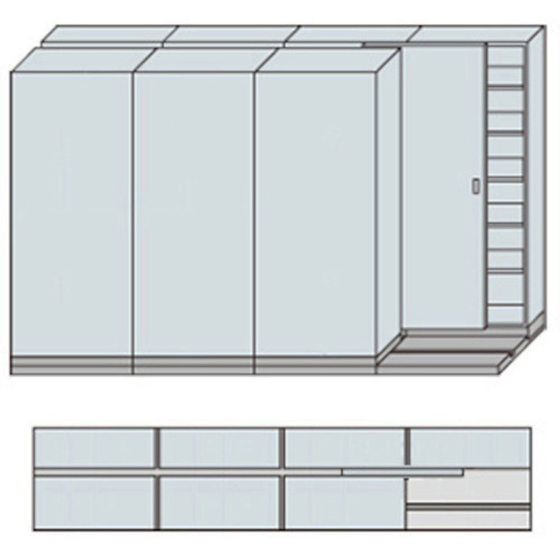 MNW-2421-AC NW型並行移動書庫用ベース 1個 ナイキ 【通販モノタロウ】