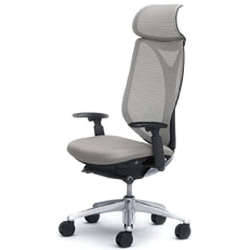 C855BR-FSZ3 オフィスシーティング サブリナ スタンダード 可動肘 エクストラハイバック オカムラ(岡村製作所) 肘掛あり メッシュタイプ ブラック ライトグレー色   C855BR-FSZ3