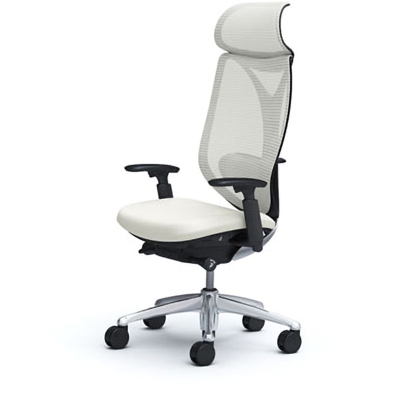 C855BX-FSY2 オフィスシーティング サブリナ スタンダード 可動肘 エクストラハイバック オカムラ(岡村製作所) 肘掛あり メッシュタイプ ブラック ホワイト色   C855BX-FSY2