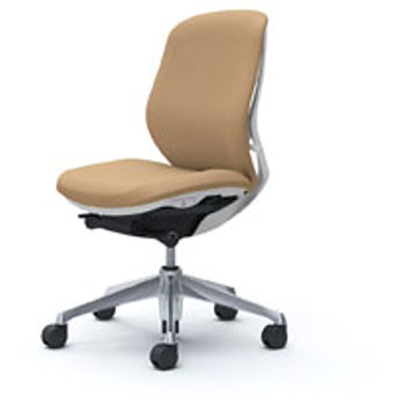 C633BW-FSF7 オフィスシーティング シルフィ 肘無 ローバック 背クッション 五本脚 オカムラ(岡村製作所) キャスターあり ベージュ色 ホワイト 幅580mm奥行582mm高さ920mm  C633BW-FSF7 53,388円