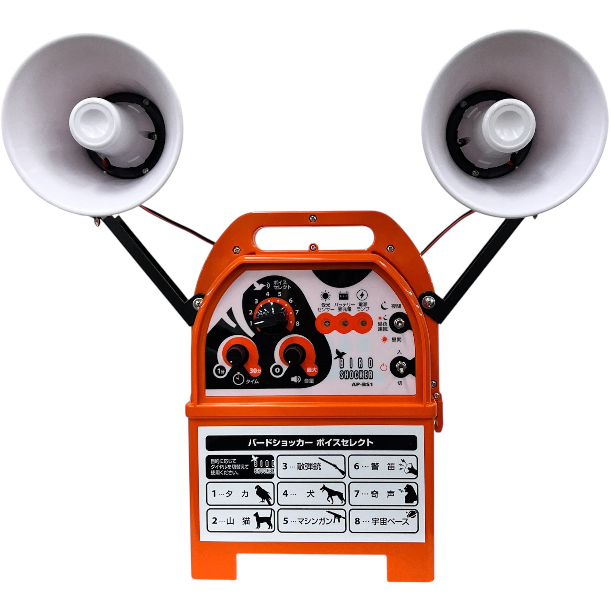 新品 未使用 未開封 アポロ 電子爆音機　バードショッカー　AP-BS1 02 AP-BS1 アポロ電子爆音機バードショッカー 1台 アポロ 【通販モノタロウ】