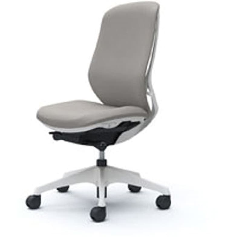 C637XW-FSG3 オフィスシーティング シルフィ 肘無 ハイバック 背クッション 五本脚 オカムラ(岡村製作所) キャスターあり ライトグレー色 幅482mm奥行582mm高さ920mm  C637XW-FSG3