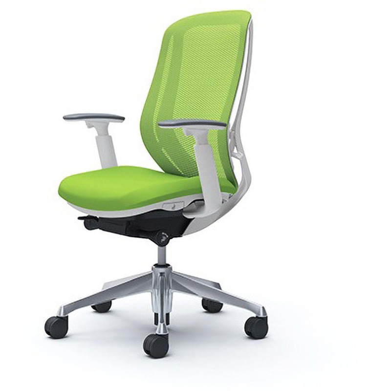 C685BW-FMP5 オフィスシーティング シルフィ 可動肘 ハイバック 背メッシュ 五本脚 オカムラ(岡村製作所) 肘掛あり アジャストアーム アルミポリッシュ   C685BW-FMP5