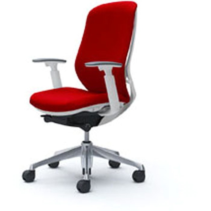 C687BW-FSF9 オフィスシーティング シルフィ 可動肘 ハイバック 背クッション 五本脚 オカムラ(岡村製作所) キャスターあり ホワイト   C687BW-FSF9