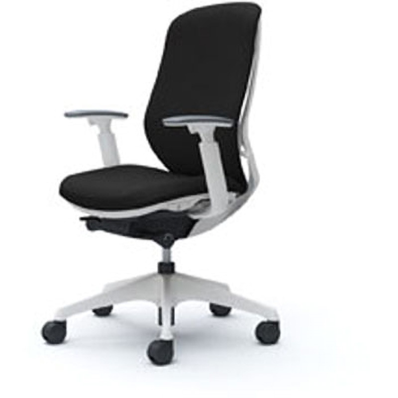 C687XW-FSF1 オフィスシーティング シルフィ 可動肘 ハイバック 背クッション 五本脚 オカムラ(岡村製作所) キャスターあり ホワイト   C687XW-FSF1