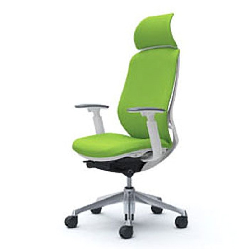 C68CBW-FSF5 オフィスシーティング シルフィ 可動肘 エクストラハイバック 背クッション 五本脚 オカムラ(岡村製作所) キャスターあり ホワイト   C68CBW-FSF5