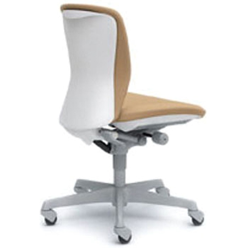 C331XR-FSF7 オフィスシーティング スラート 肘無 ローバック オカムラ(岡村製作所) キャスターあり ベージュ色 ホワイト ハンガー無し 幅482mm奥行582mm高さ845mm  C331XR-FSF7