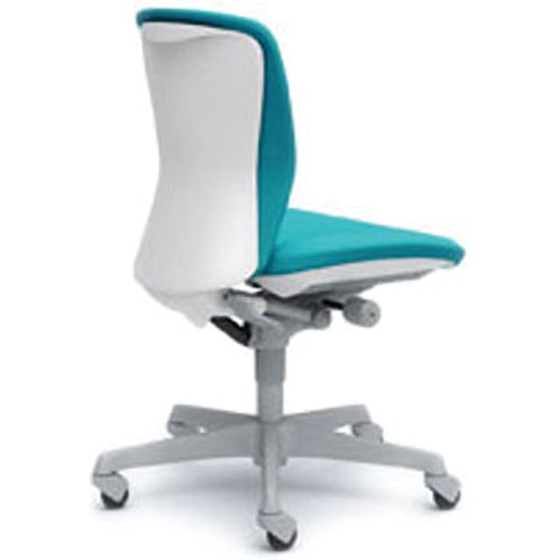 C331XR-FSG6 オフィスシーティング スラート 肘無 ローバック オカムラ(岡村製作所) キャスターあり ブルーグリーン色 ホワイト ハンガー無し  C331XR-FSG6