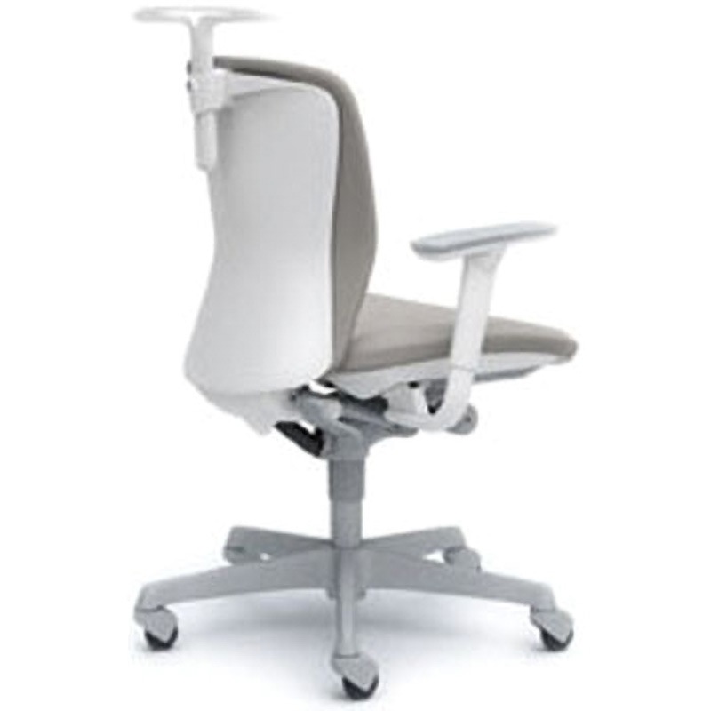 C382XR-FSG3 オフィスシーティング スラート 可動肘 ローバック オカムラ(岡村製作所) キャスターあり ライトグレー色 幅615mm奥行645mm高さ878mm  C382XR-FSG3 49,188円