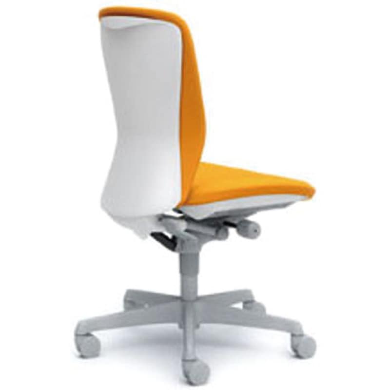 C335WR-FSG8 オフィスシーティング スラート 肘無 ハイバック オカムラ(岡村製作所) キャスターあり オレンジ色 ホワイト 幅482mm奥行582mm高さ920mm  C335WR-FSG8