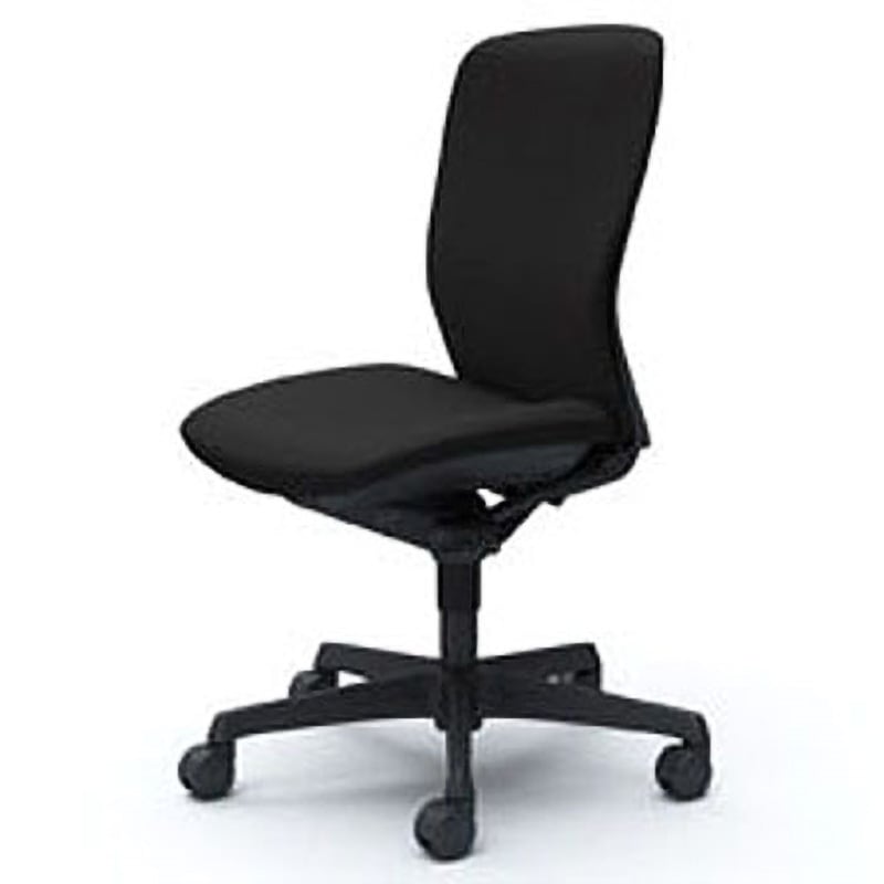 C335ZR-FSF1 オフィスシーティング スラート 肘無 ハイバック オカムラ(岡村製作所) キャスターあり ブラック色 幅482mm奥行582mm高さ920mm  C335ZR-FSF1