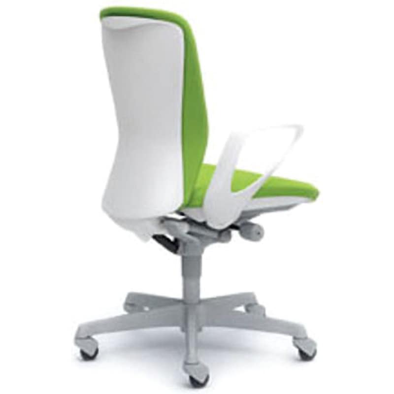 C345XR-FSF5 オフィスシーティング スラート 固定肘 ハイバック オカムラ(岡村製作所) キャスターあり ライムグリーン色 ホワイト 幅580mm奥行582mm高さ920mm  C345XR-FSF5