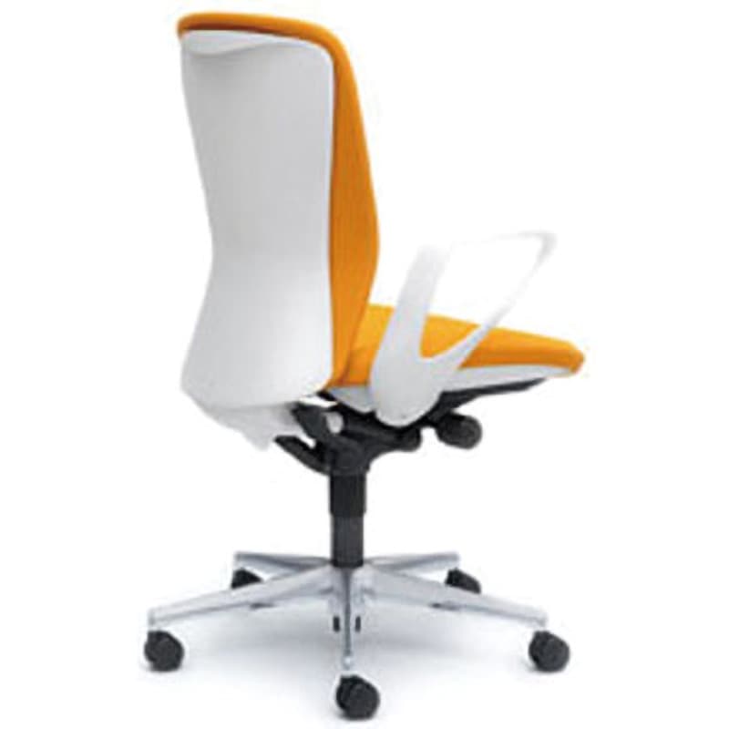C345WA-FSG8 オフィスシーティング スラート 固定肘 ハイバック オカムラ(岡村製作所) キャスターあり オレンジ色 ホワイト 幅580mm奥行582mm高さ920mm  C345WA-FSG8